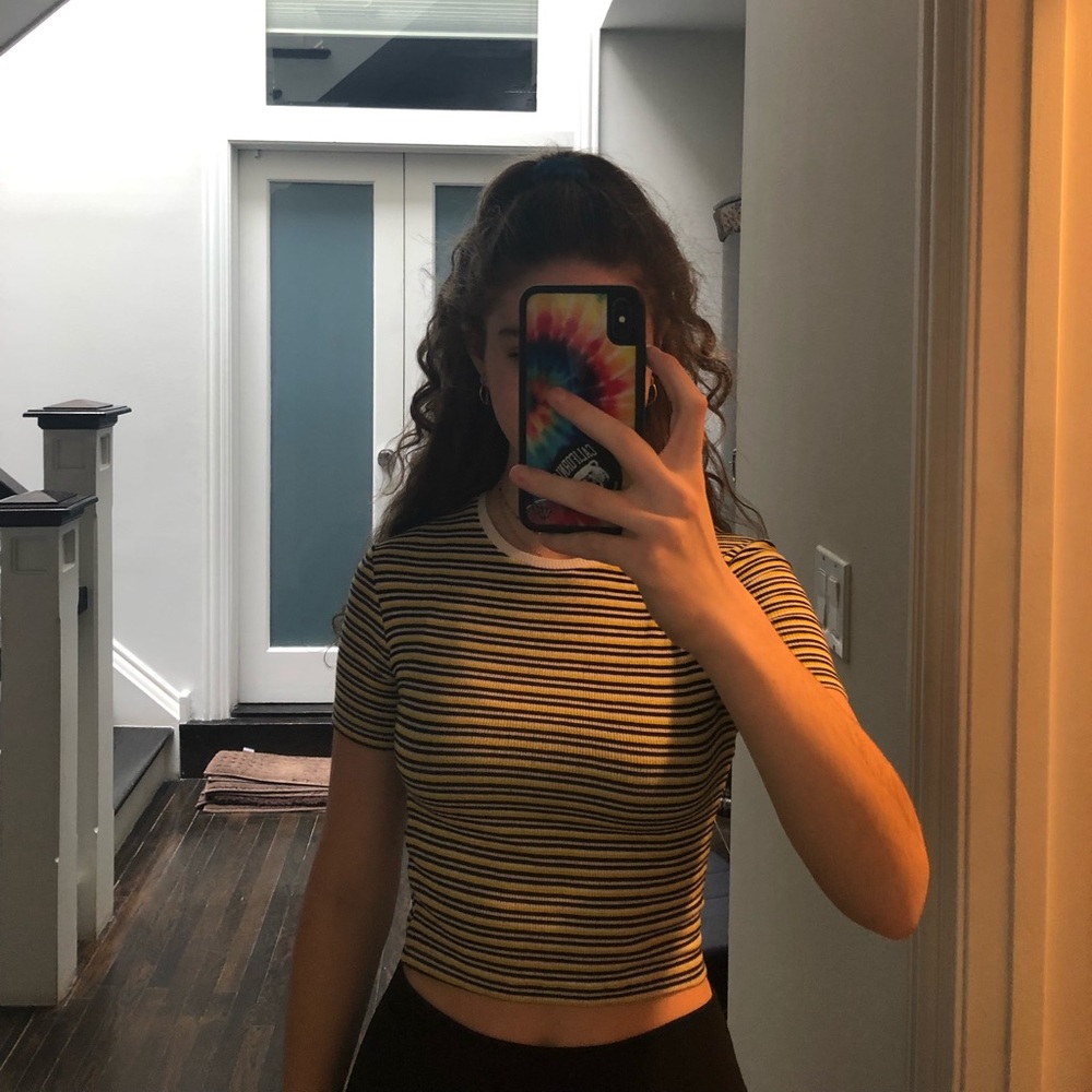 Striped crop top